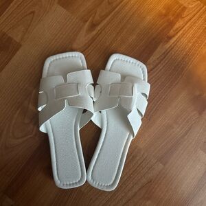 Elegant White Women's Sandals